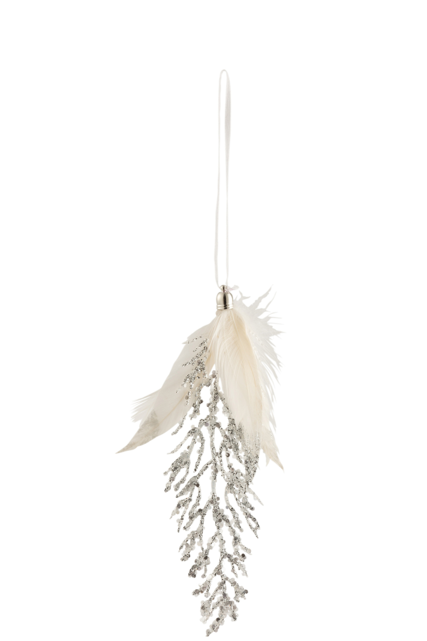 Decoratiehanger Zustek Veren Wit - Afbeelding 2