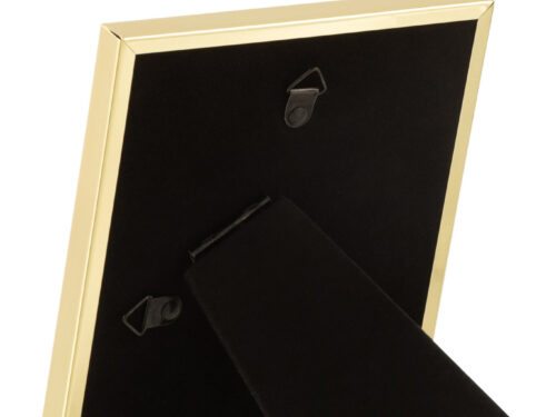 Fotolijst Teisan Glas Goud met goudkleurig metalen frame en zwarte achterkant