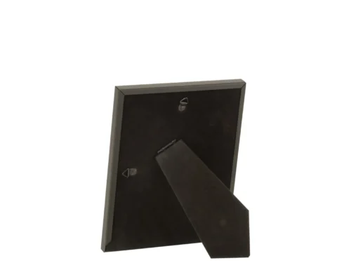 Zwarte Fotolijst Lirnak Glas met brede rand en standaard, strak ontwerp voor tafel of dressoir