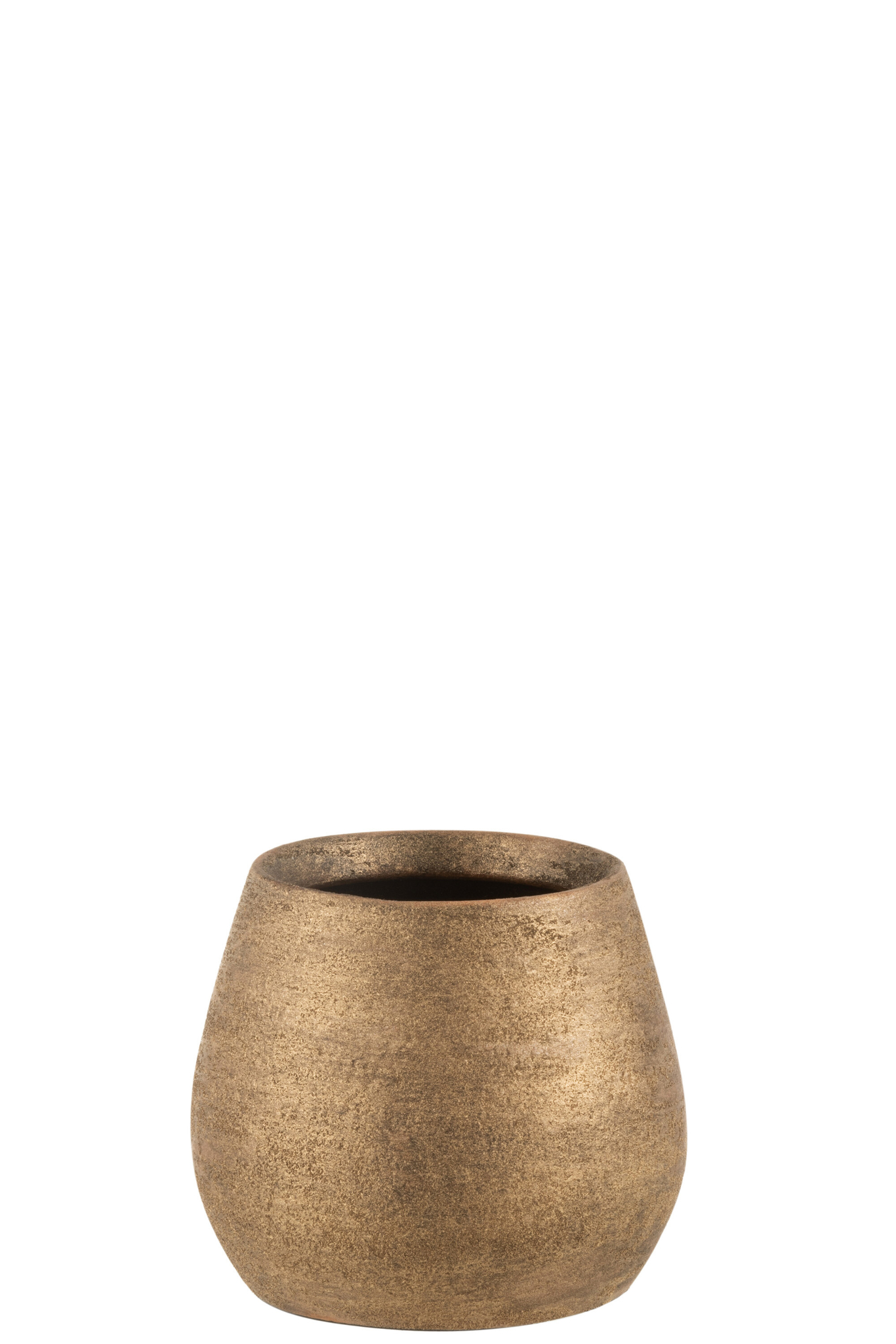 Bloempot Staarnis Terracotta Goud H14 cm