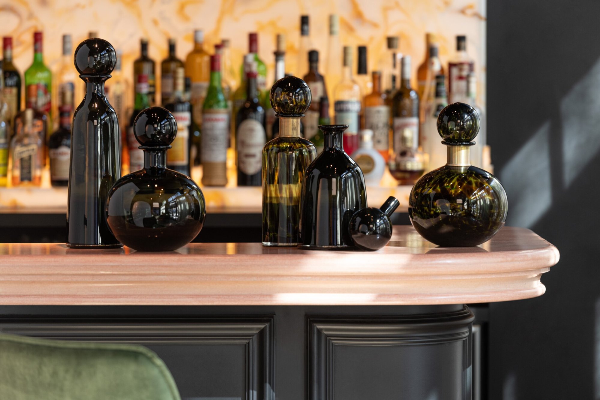 Decoratie Jirdel Glas Zwart - Afbeelding 2