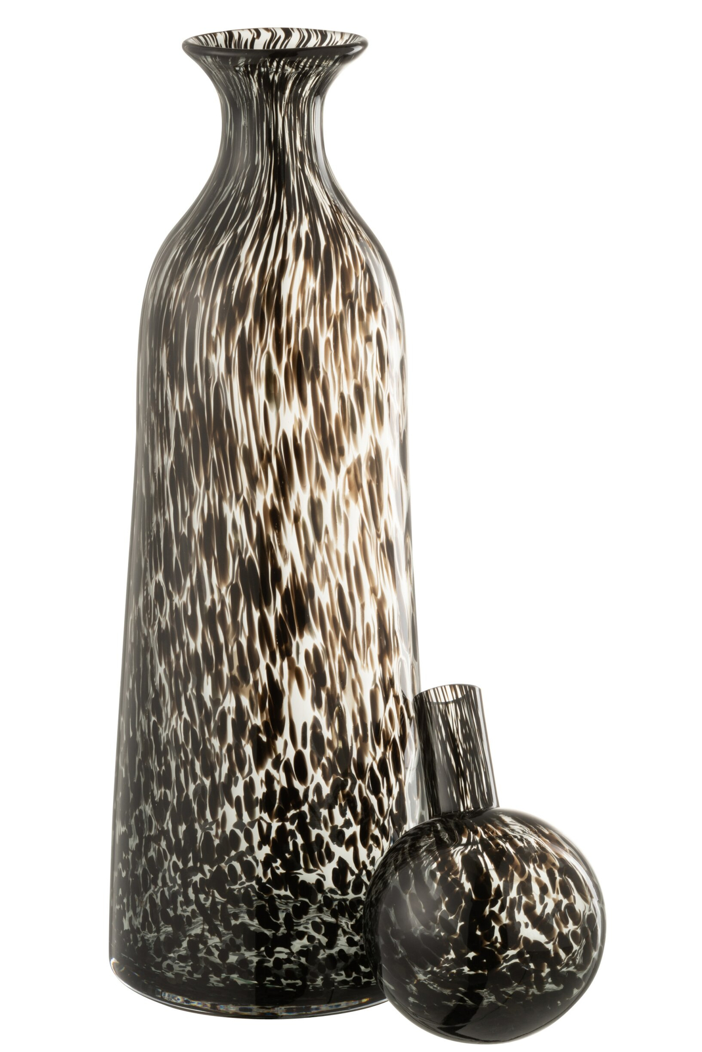 Decoratie Caudena Glas Zwart