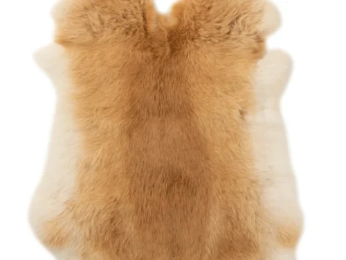 Decoratiefiguur Baullea bont bruin, zachte warme vachtvorm met natuurlijke beige accenten