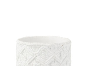 Bloempot Sandek Beton Wit H18 cm