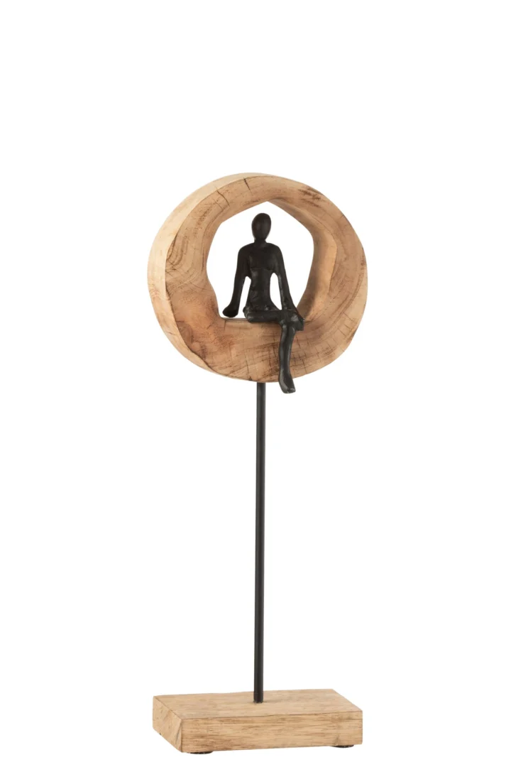 Beeld Leetik Mangohout Zwart H49 cm - Afbeelding 2