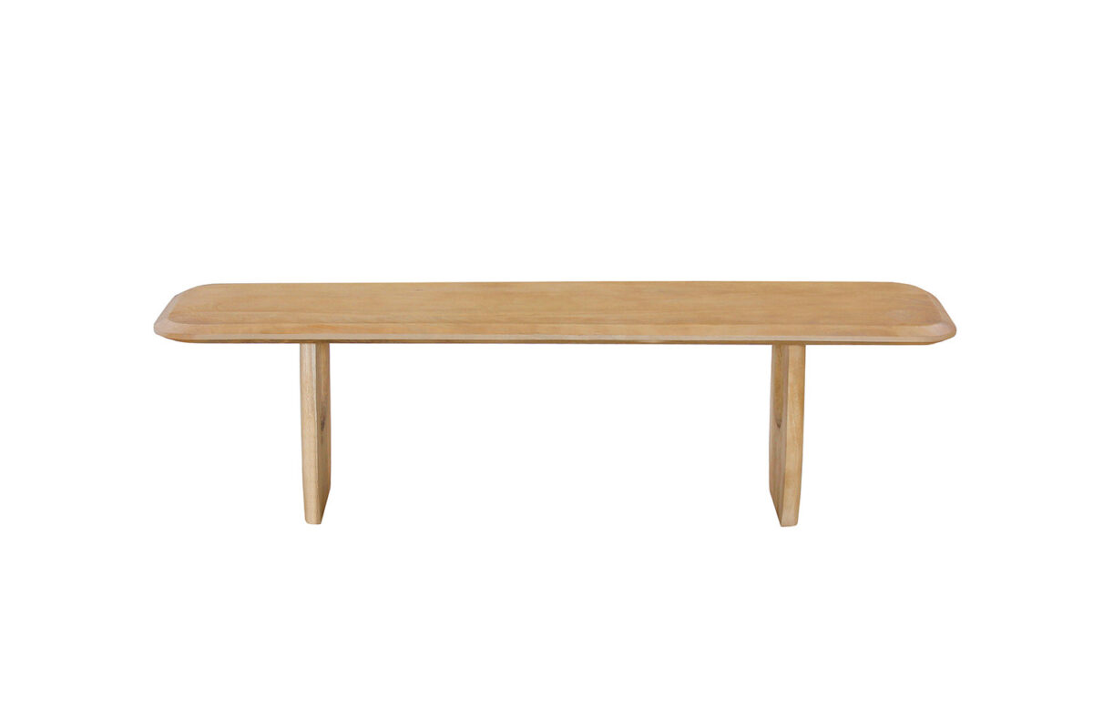 Tv-meubel Siracusa 160 cm amandel mangohout Japandi – foto 4
