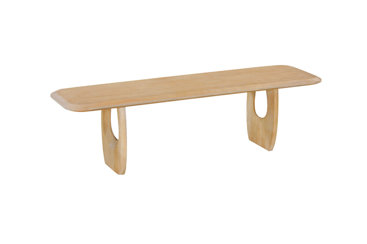 Tv-meubel Siracusa 160 cm amandel mangohout Japandi – foto 6