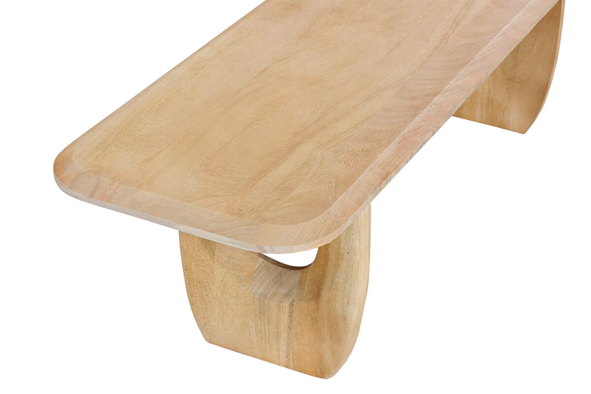 Tv-meubel Siracusa 160 cm amandel mangohout Japandi – foto 7