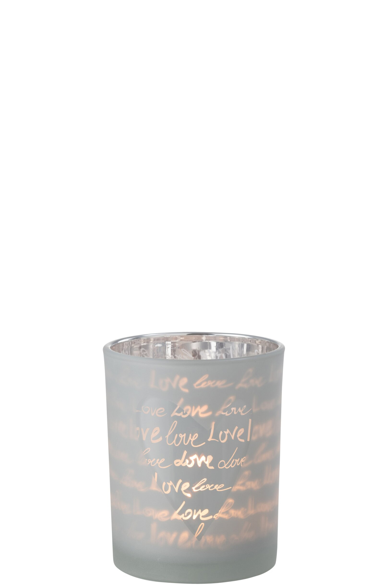 Windlicht Slammol Glas Wit H12,5 cm