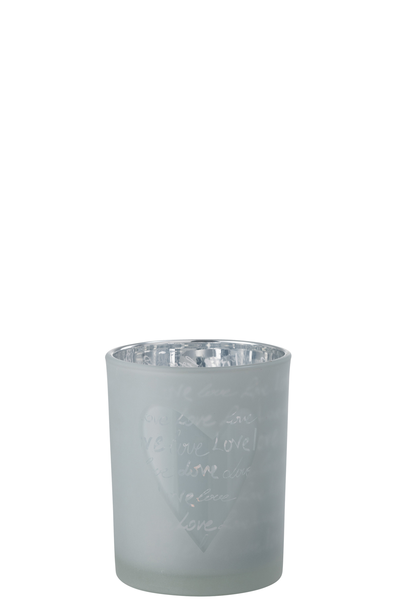 Windlicht Slammol Glas Wit H12,5 cm - Afbeelding 2