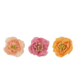 Kunstbloem Deintoro Papier Roze - Set van 3