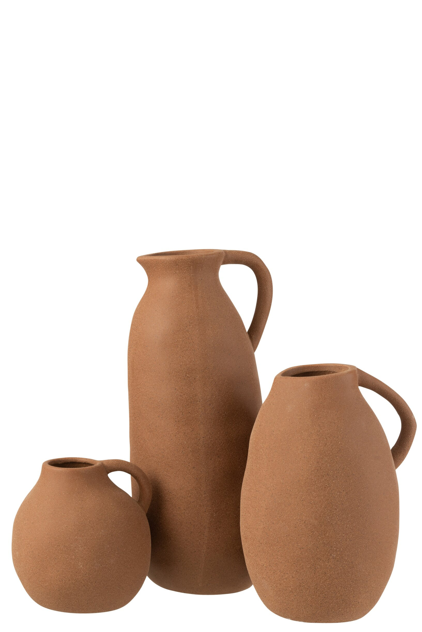 Vaas Kaabonte Steen Oranje H36 cm