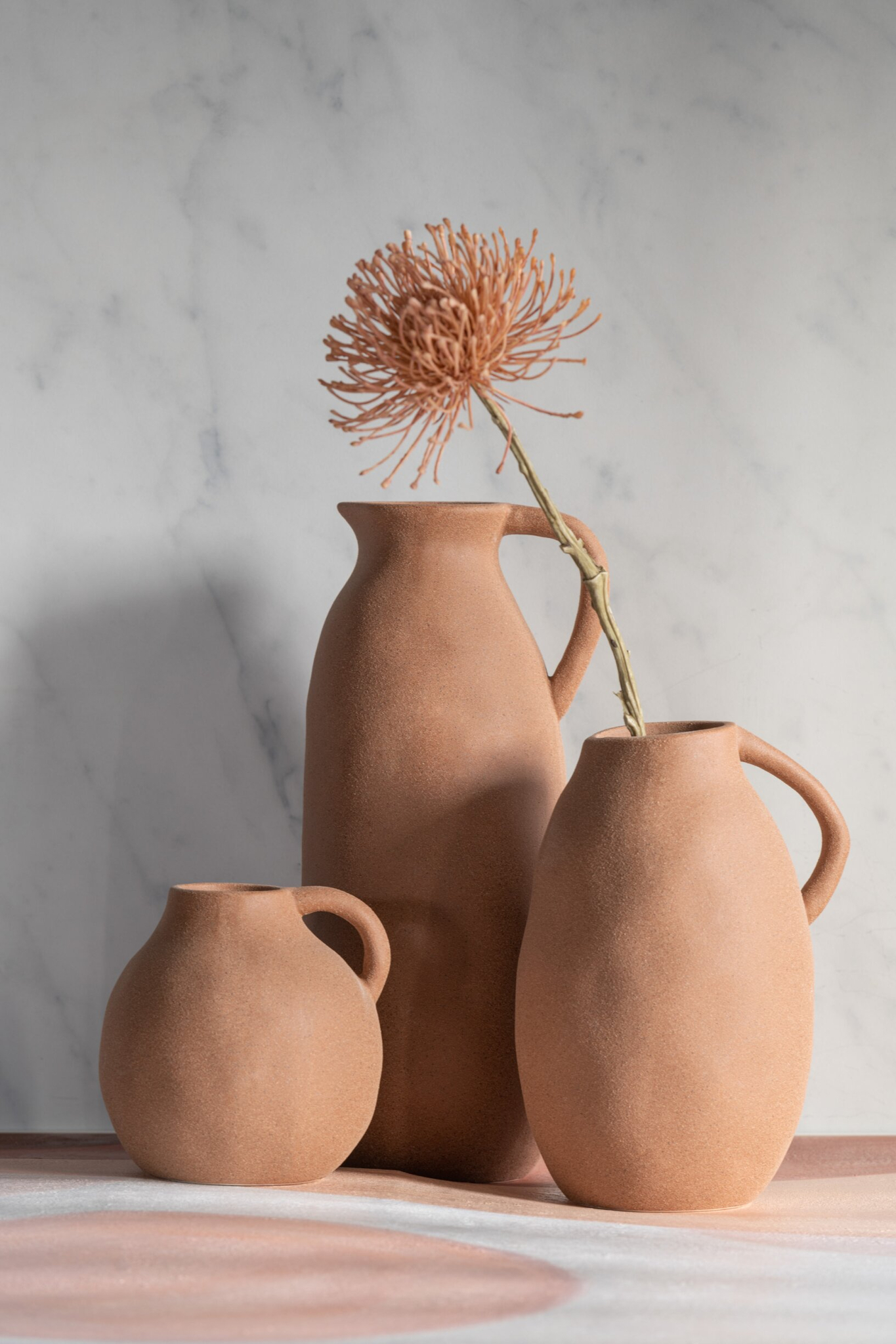 Vaas Kaabonte Steen Oranje H36 cm - Afbeelding 3