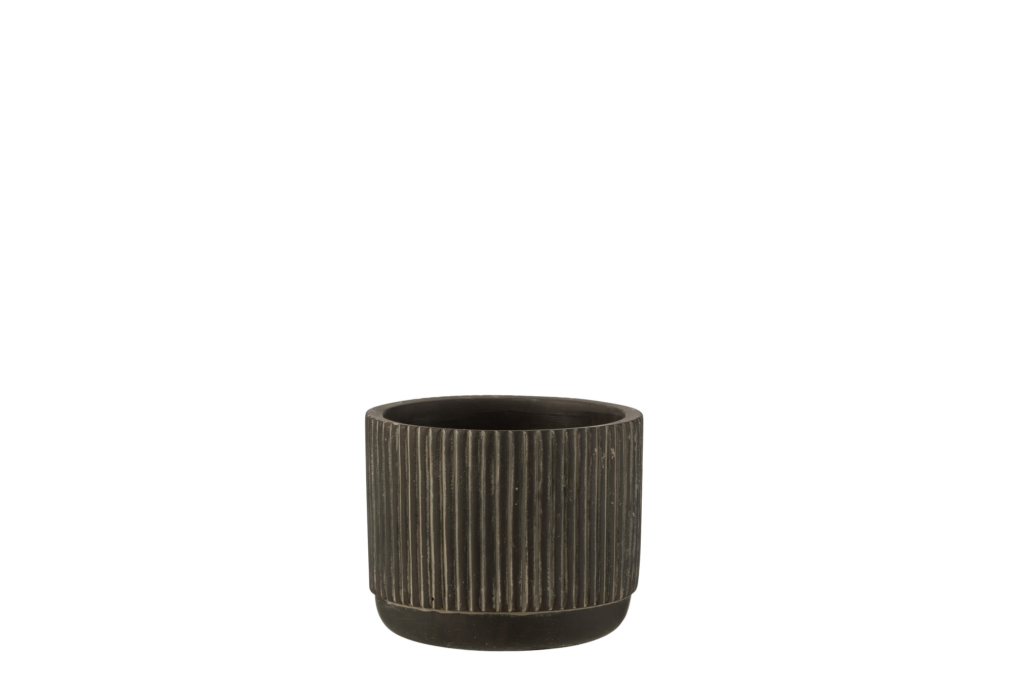 Bloempot Lidar Keramiek Zwart H9 cm - Afbeelding 3