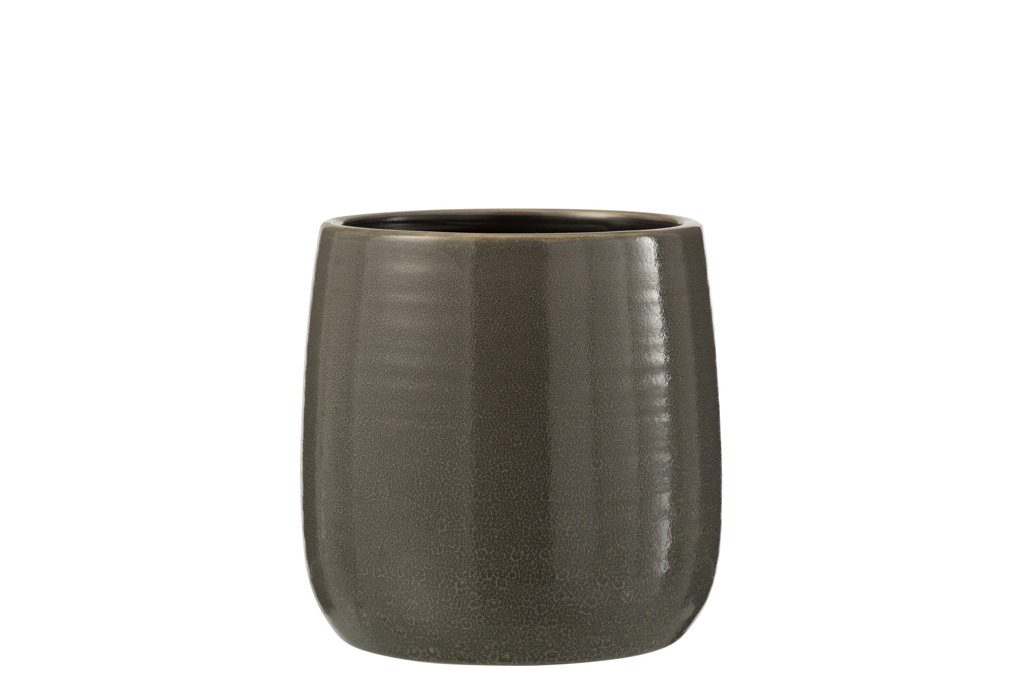 Bloempot Fitas Keramiek Grijs H15 cm - Afbeelding 4