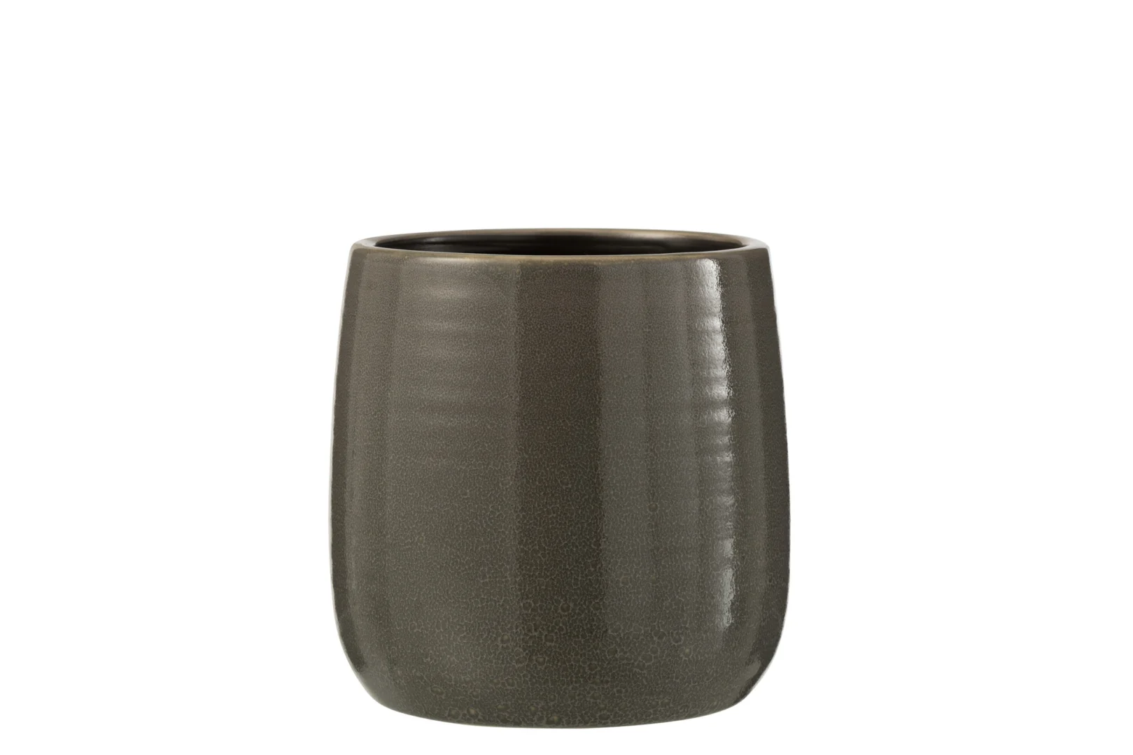 Bloempot Fitas Keramiek Grijs H15 cm - Afbeelding 4
