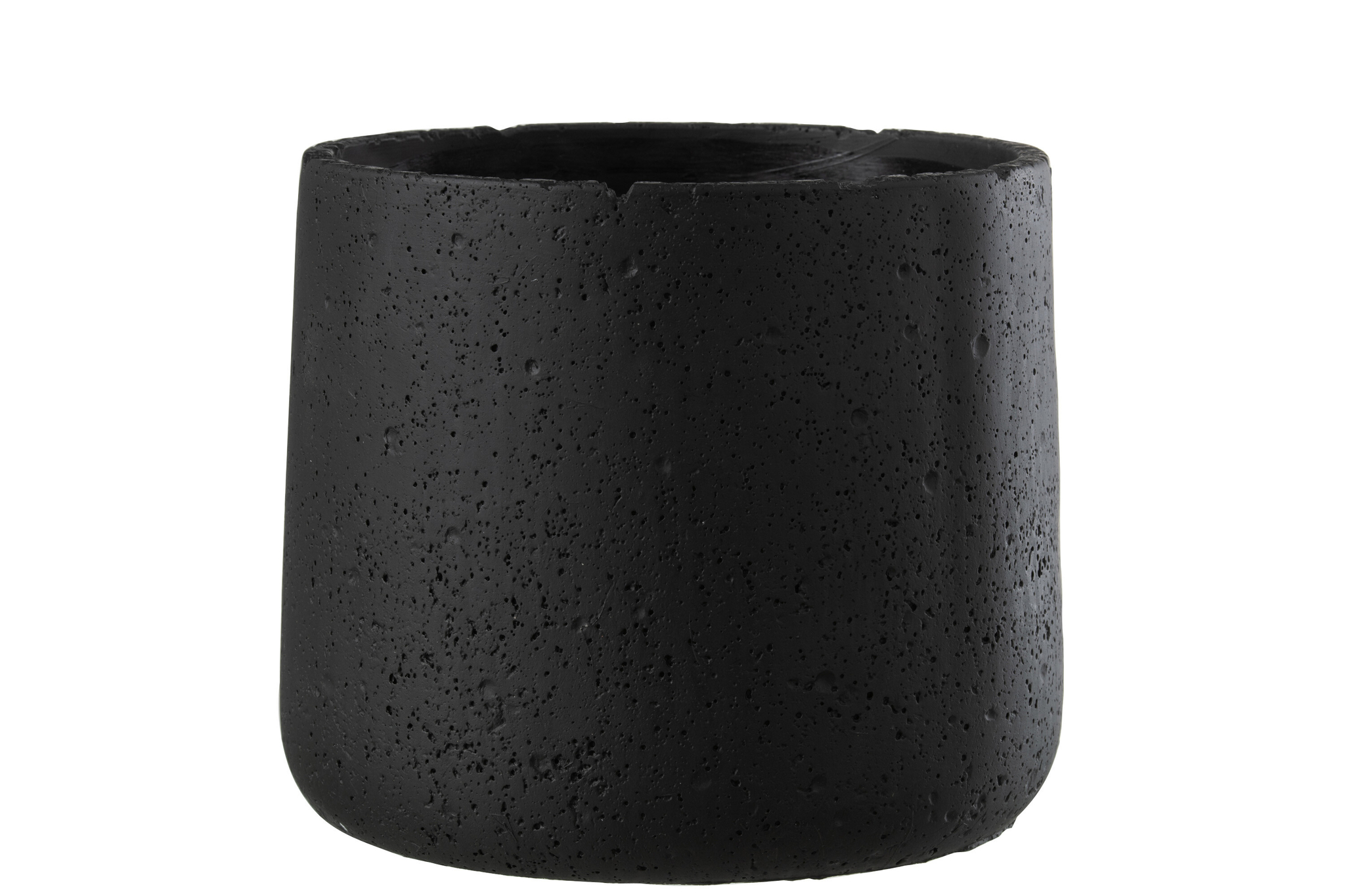 Bloempot Slosker Beton Zwart H17 cm - Afbeelding 4