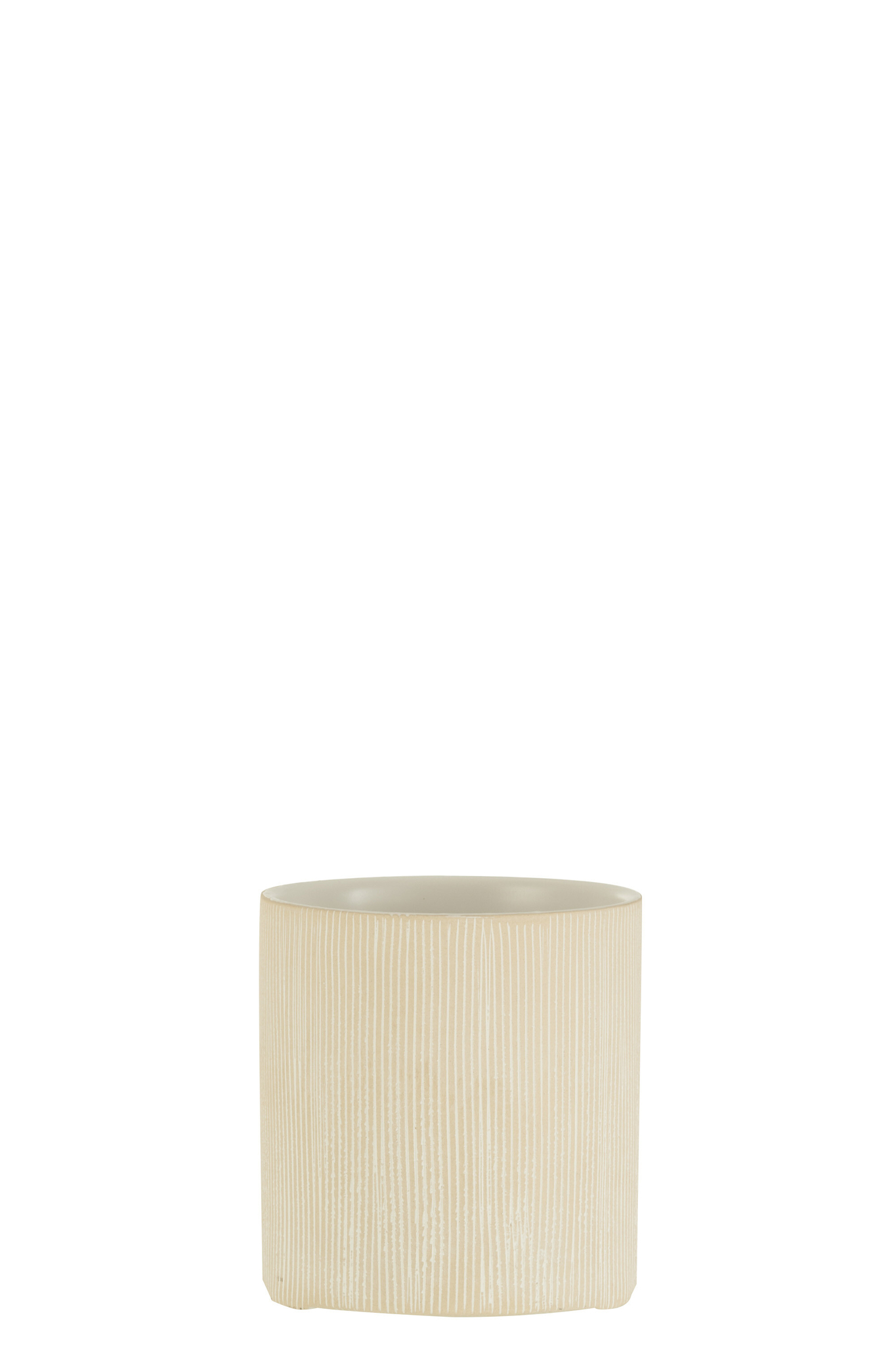 Bloempot Mendil Keramiek Wit H13 cm - Afbeelding 3