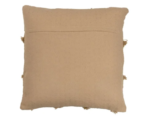Beige Kussen Trondheim 40x40 cm van polyester met rustige, zachte uitstraling voor bank, fauteuil of bed