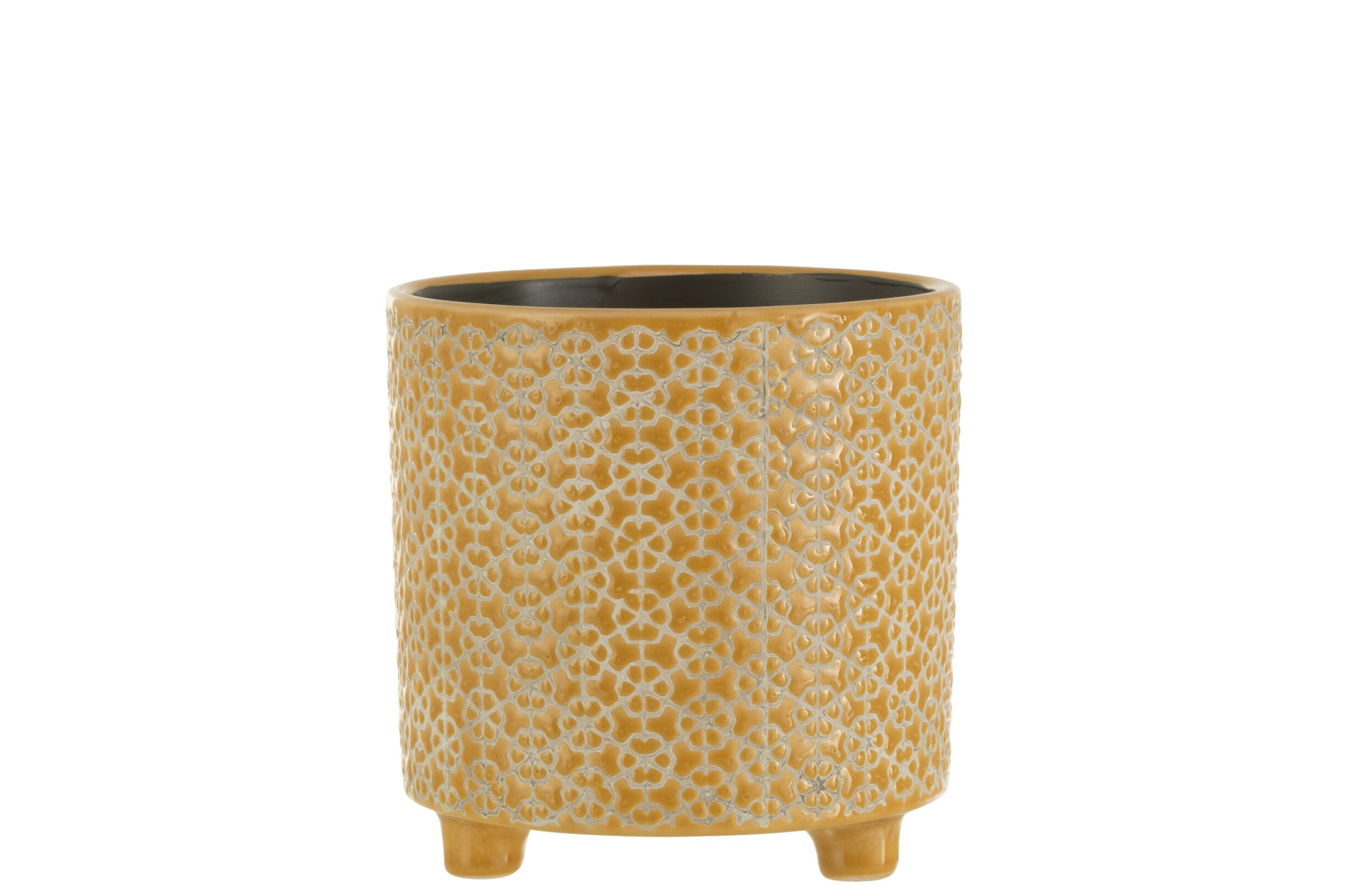 Bloempot Jummo Keramiek Geel H16,5 cm - Afbeelding 5
