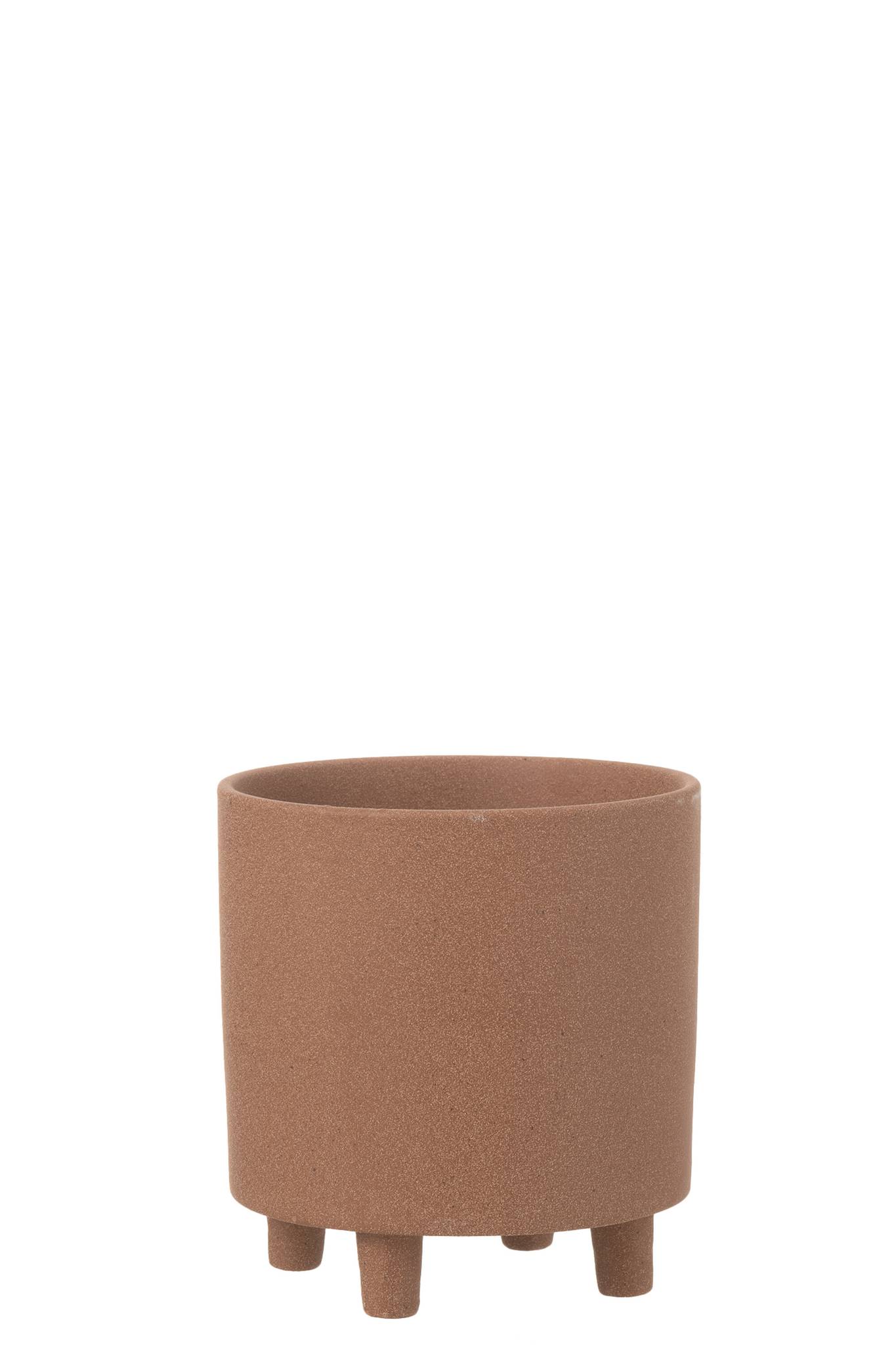 Bloempot Heeldand Klei Bruin H21 cm