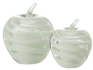 Decoratiefruit Bielvira Glas Wit H12 cm