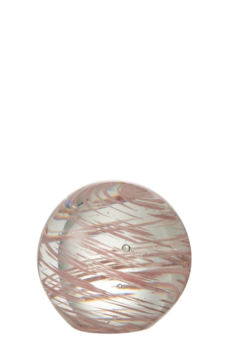 Presse-papier Fatello Glas Roze - Afbeelding 2
