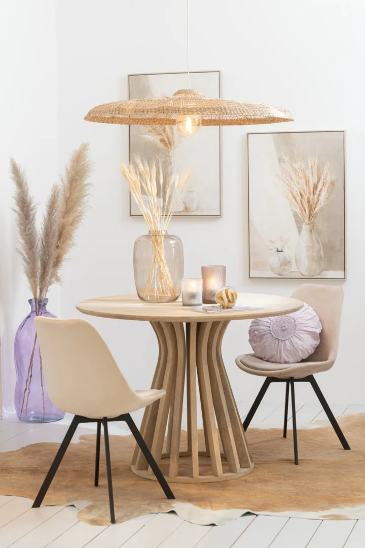 Vaas Fladero Beige H62 cm - Set van 2 - Afbeelding 3