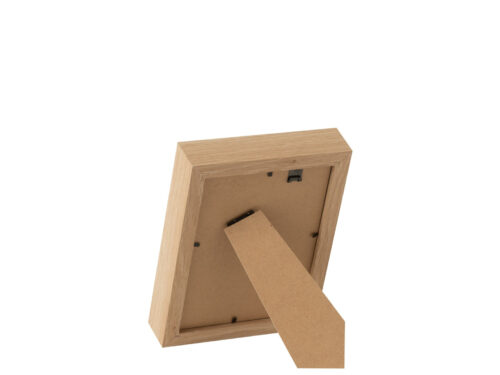 Fotolijst Larissa MDF naturel met standaard, geschikt voor 13x18 cm foto, warme houtlook
