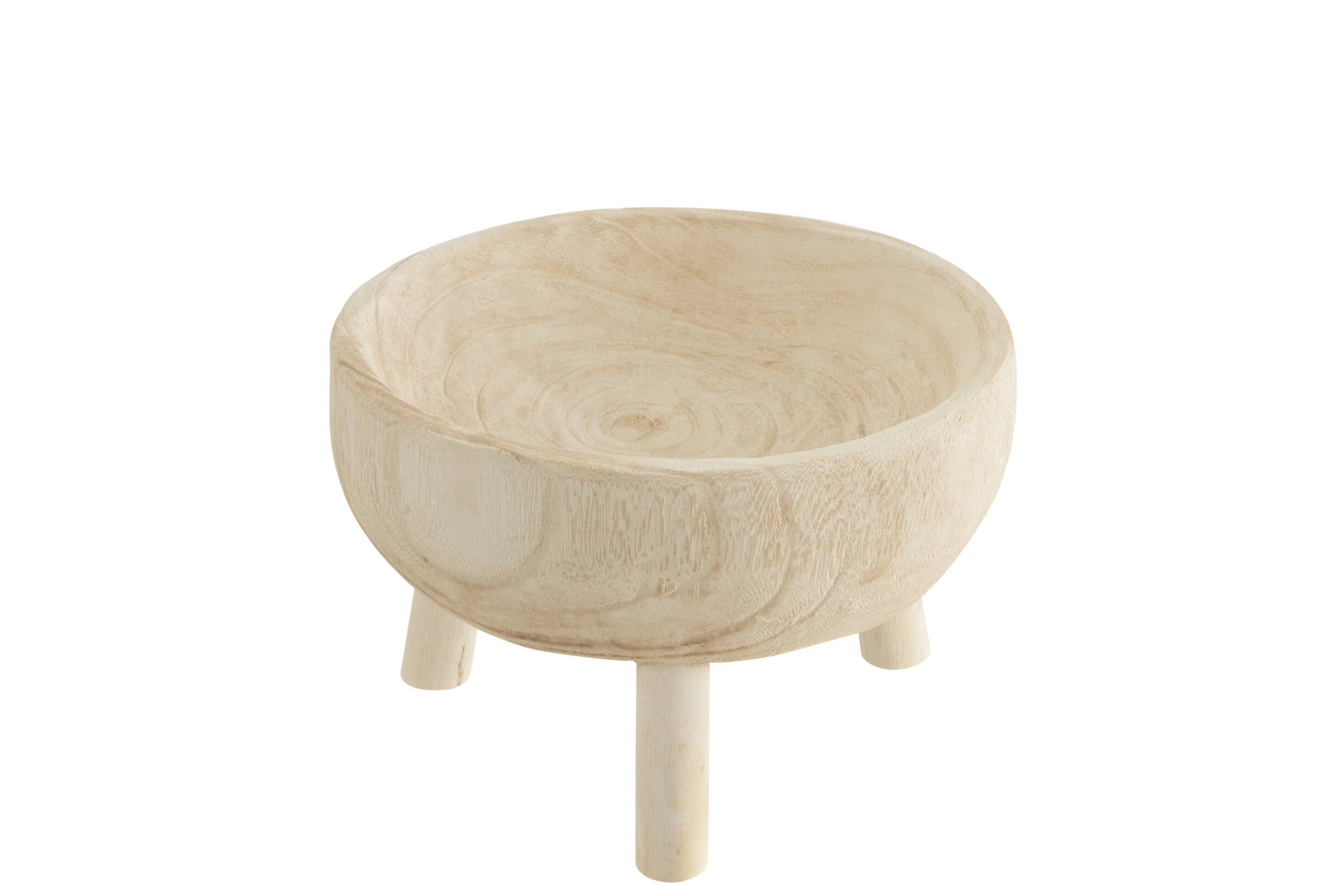 Kom Sleimy Hout Wit - Afbeelding 2