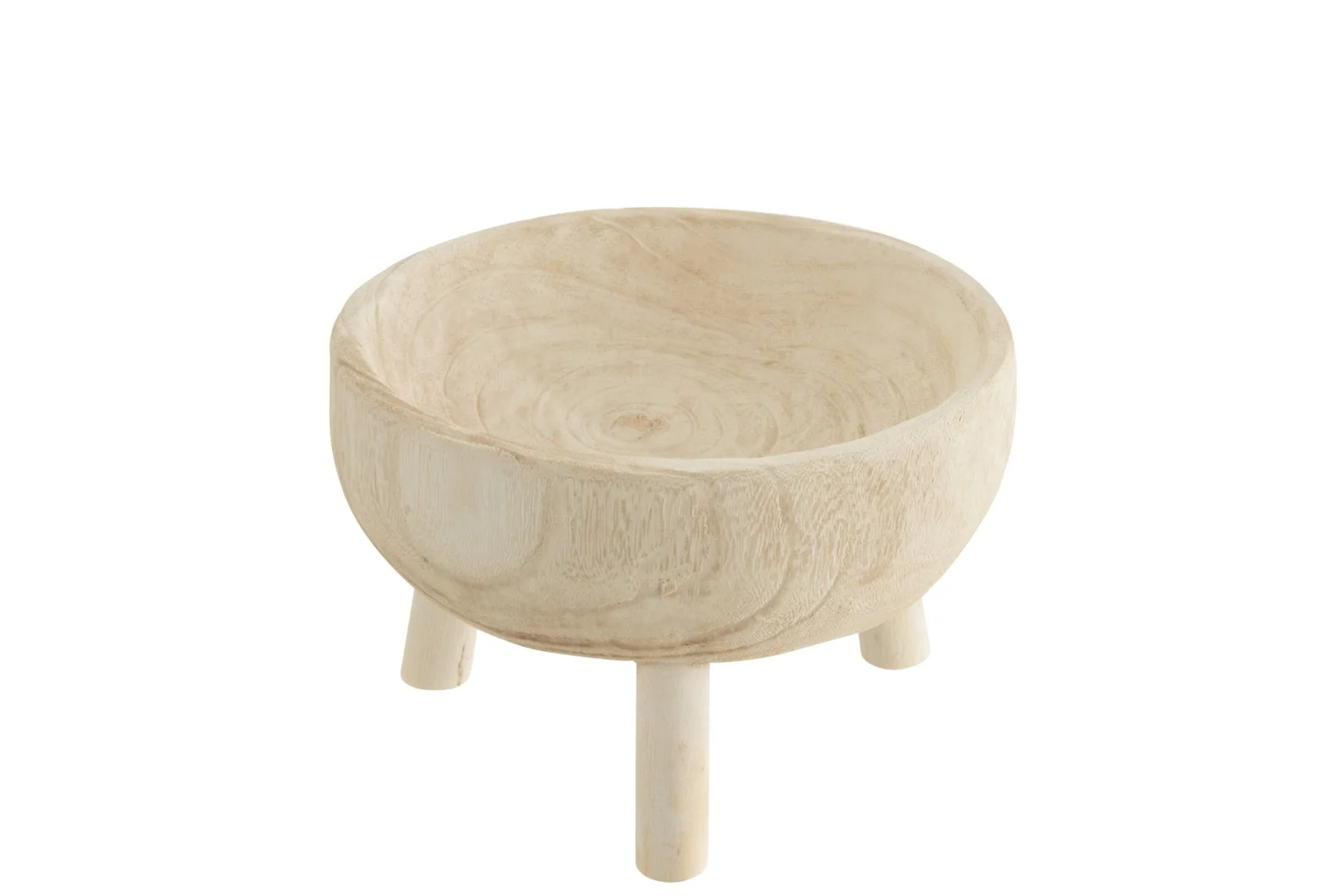 Kom Sleimy Hout Wit - Afbeelding 2