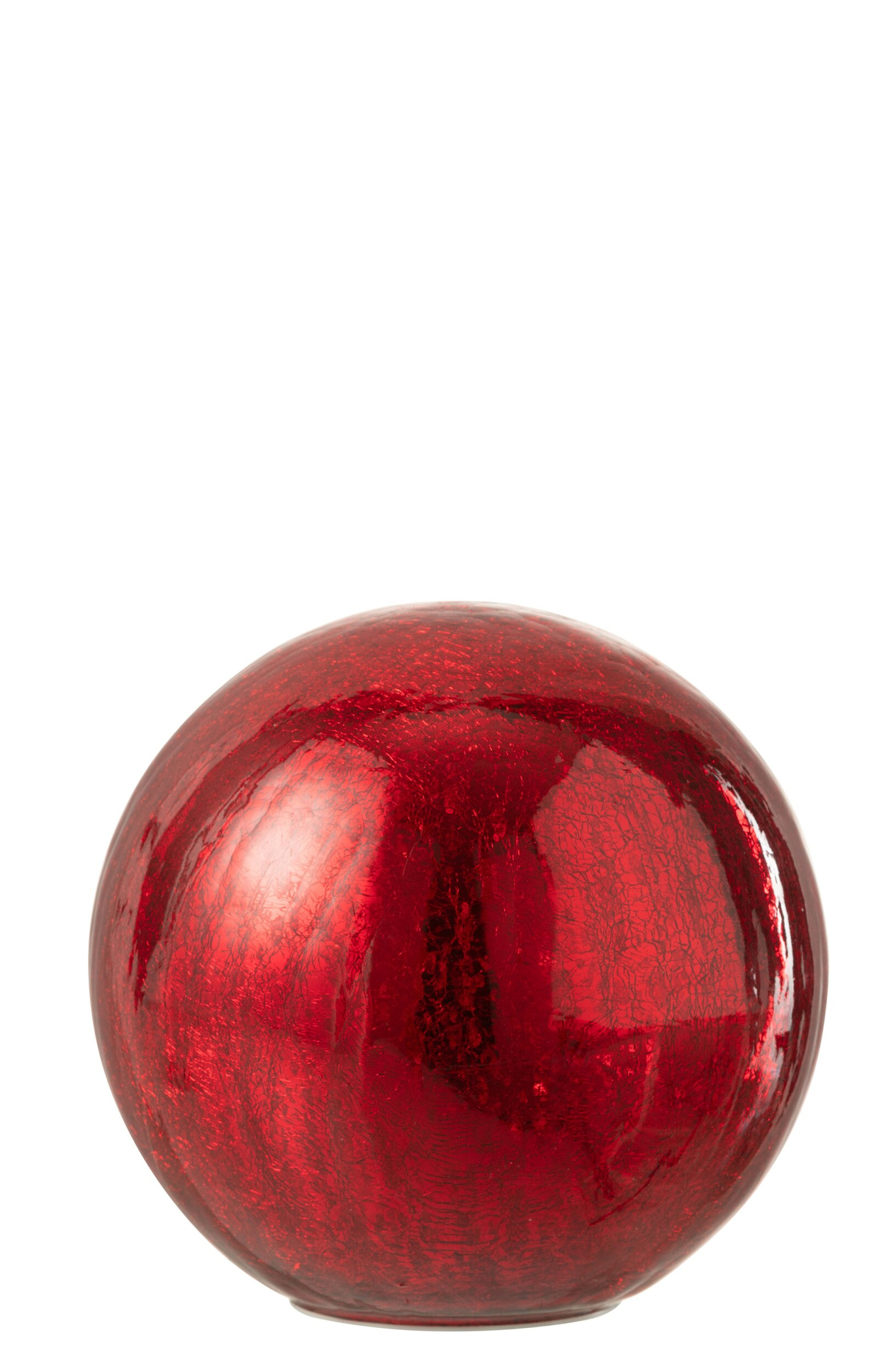 Decoratiebal Klaarrund Glas Rood