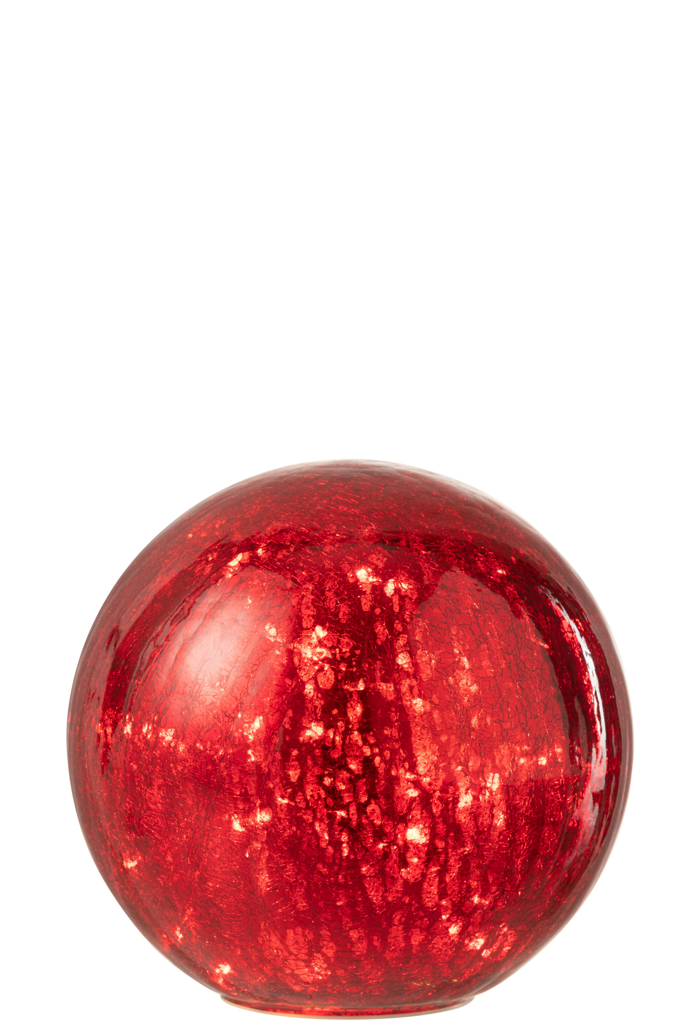 Decoratiebal Klaarrund Glas Rood - Afbeelding 4