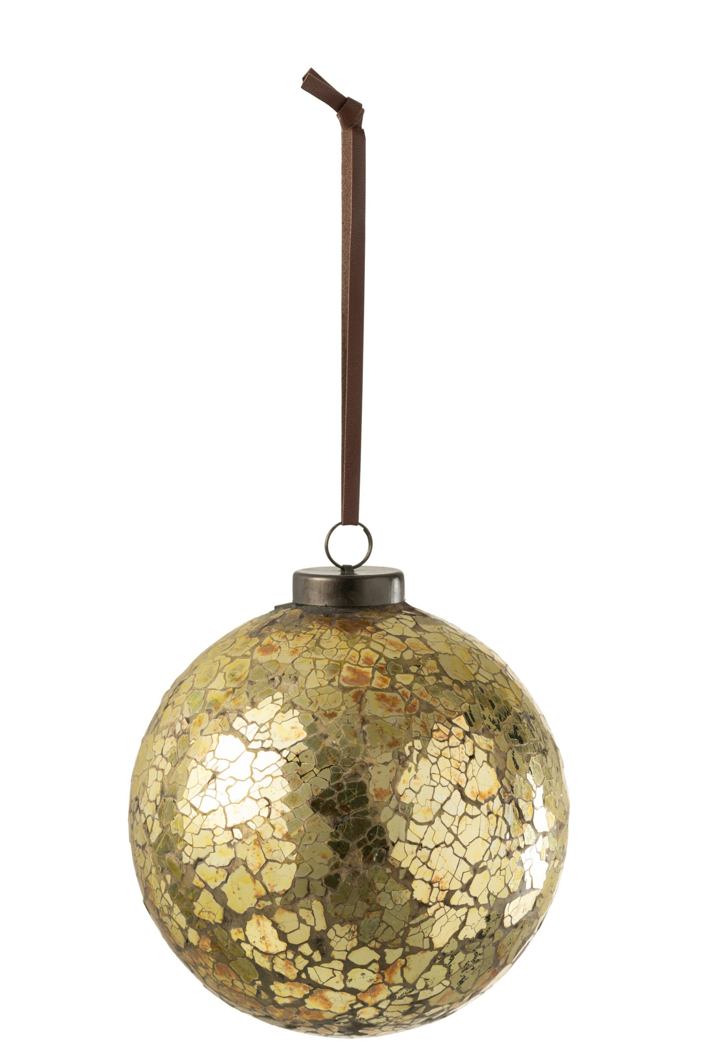 Kerstballen Piestira Glas Goud - Afbeelding 2