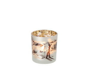 Waxinelichthouder Praudira Glas Wit