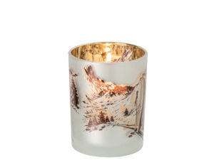 Waxinelichthouder Treessang Glas Wit