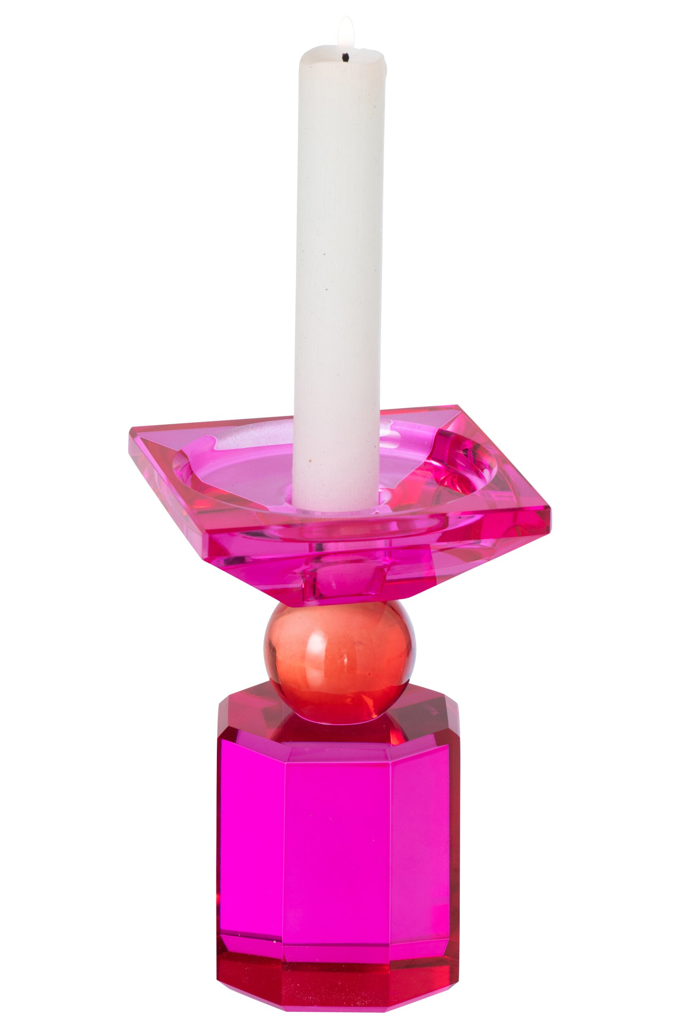 Kandelaar Heilun Glas Rood H13,5 cm