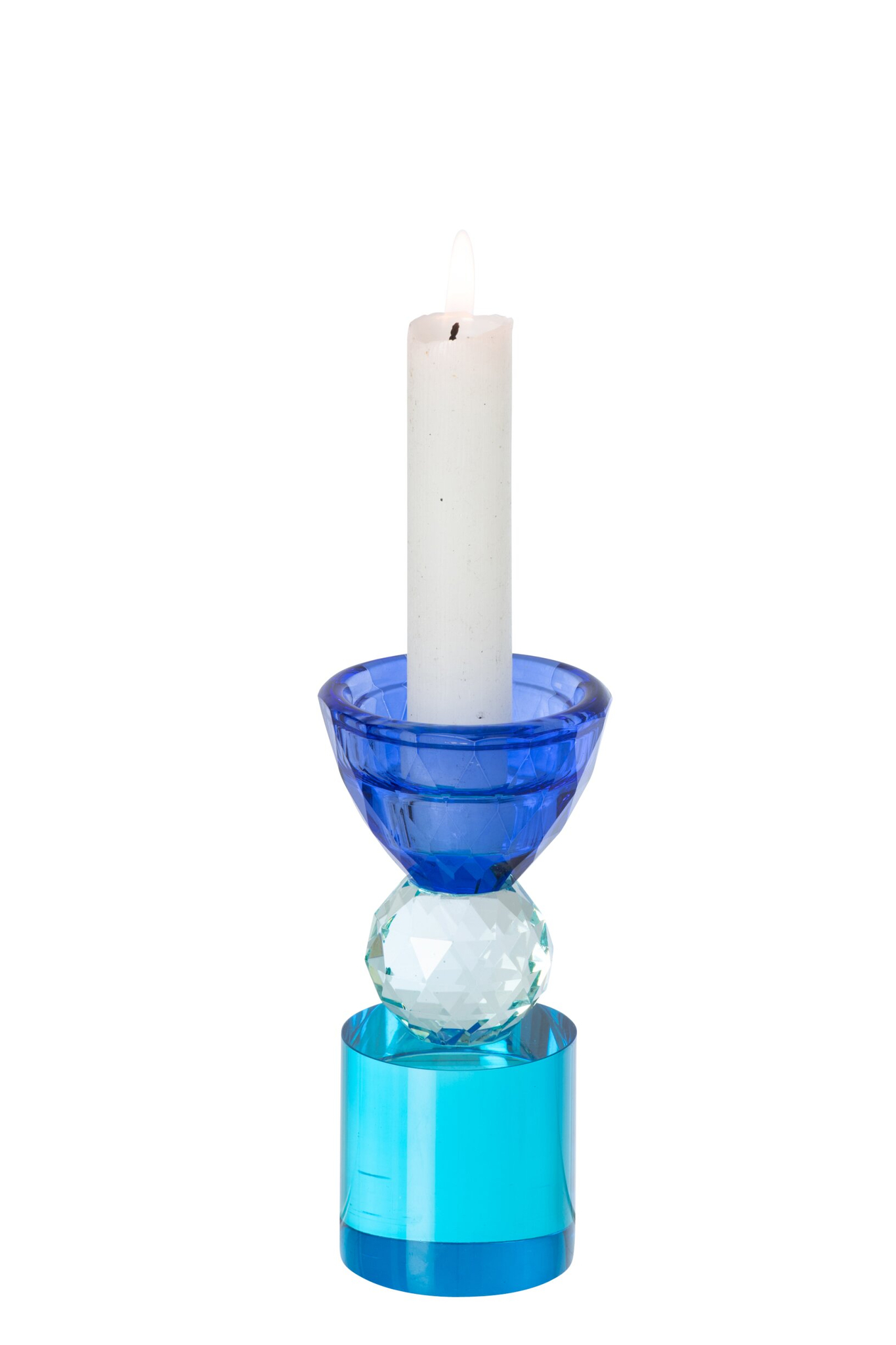 Kaarsenhouder Loormu Glas Blauw