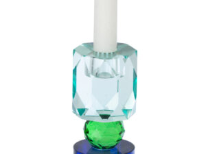 Kandelaar Heidar Glas Blauw H16,5 cm