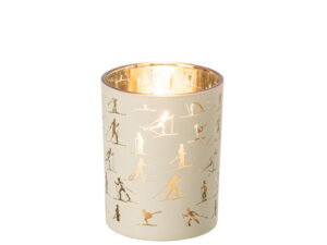 Kaarsenhouder Sonsine Glas Beige