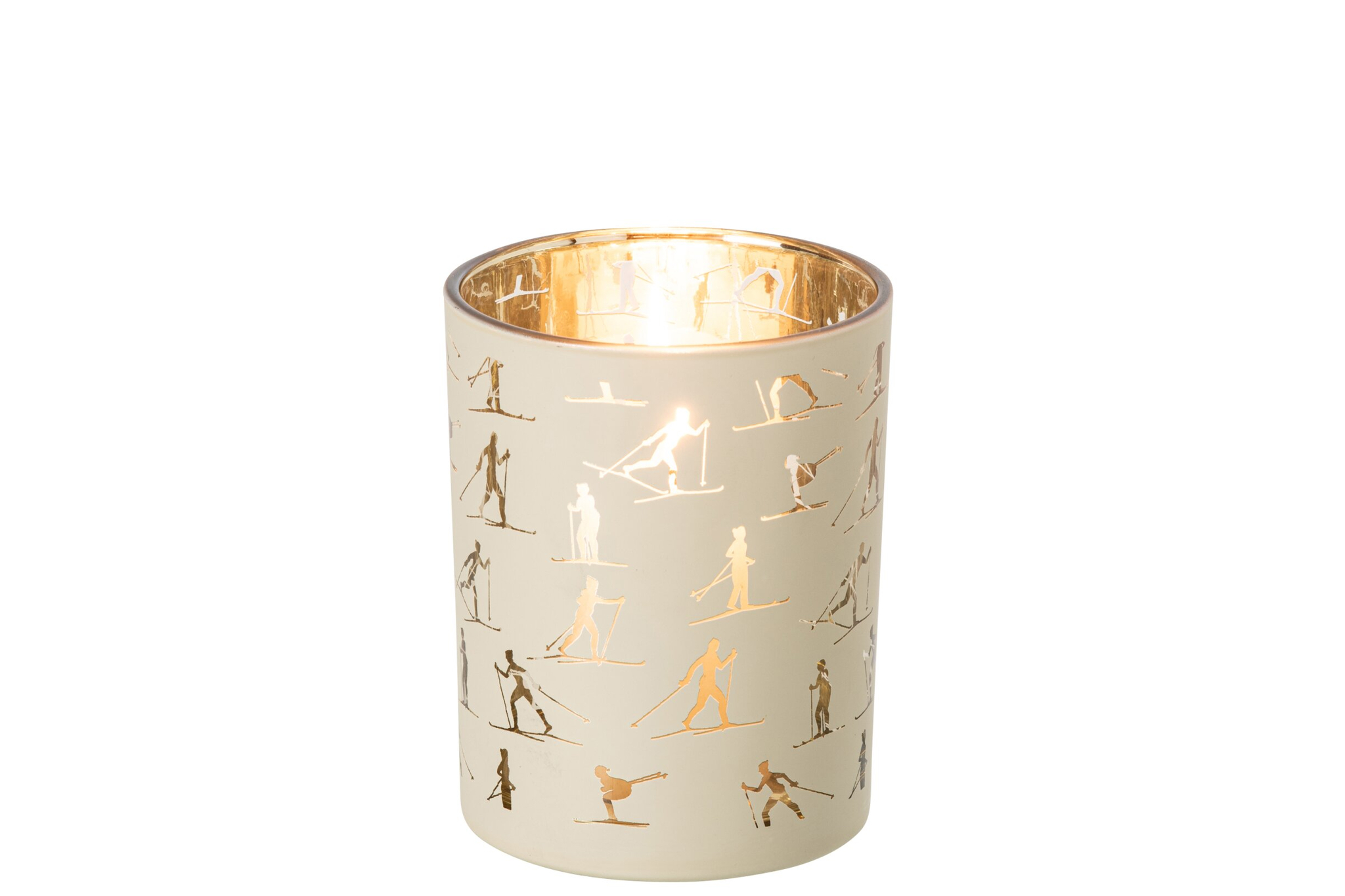Kaarsenhouder Sonsine Glas Beige