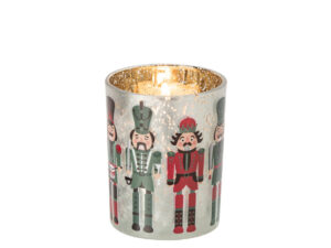 Waxinelichthouder Zinsen Glas Rood