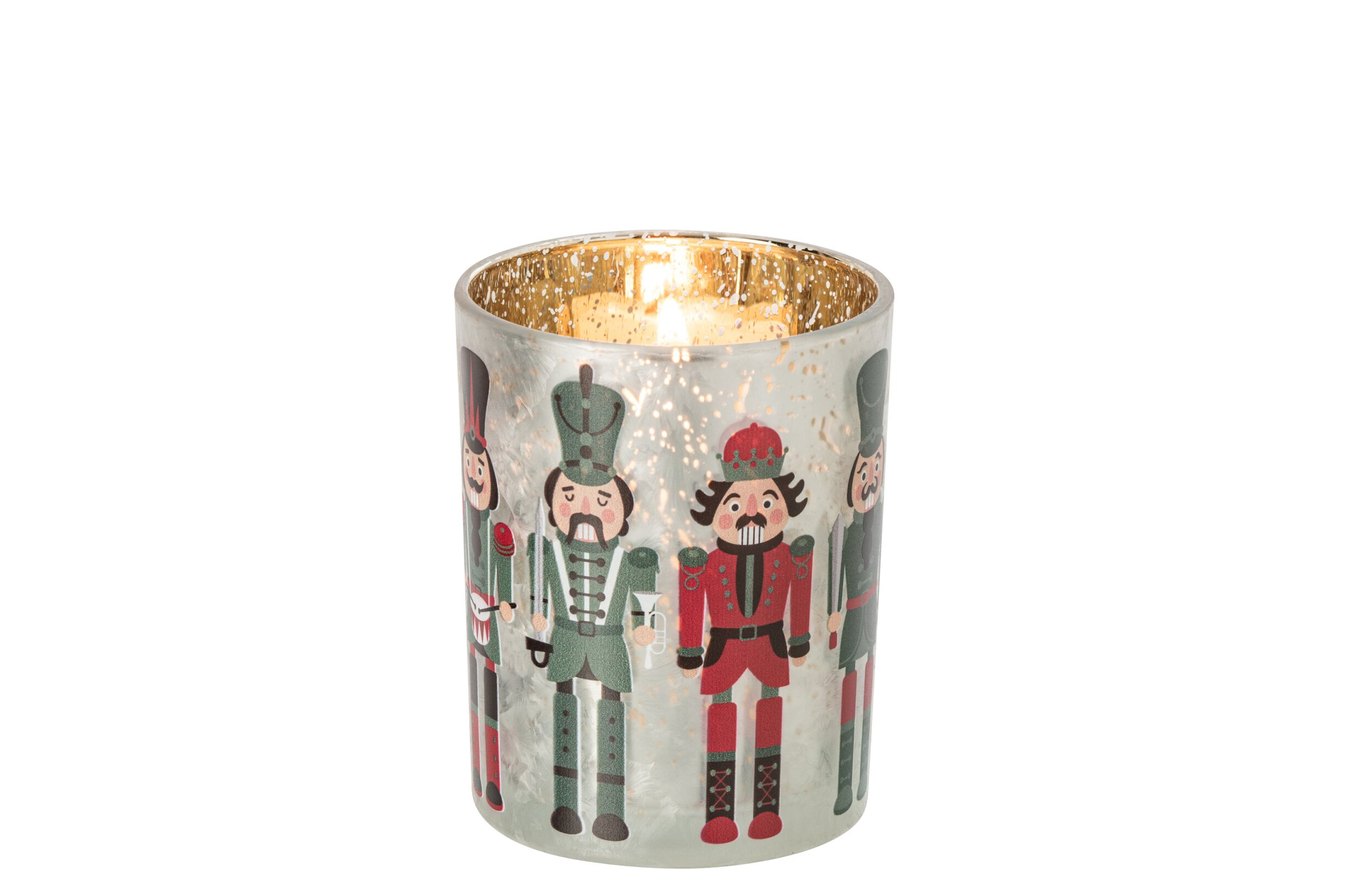 Waxinelichthouder Zinsen Glas Rood