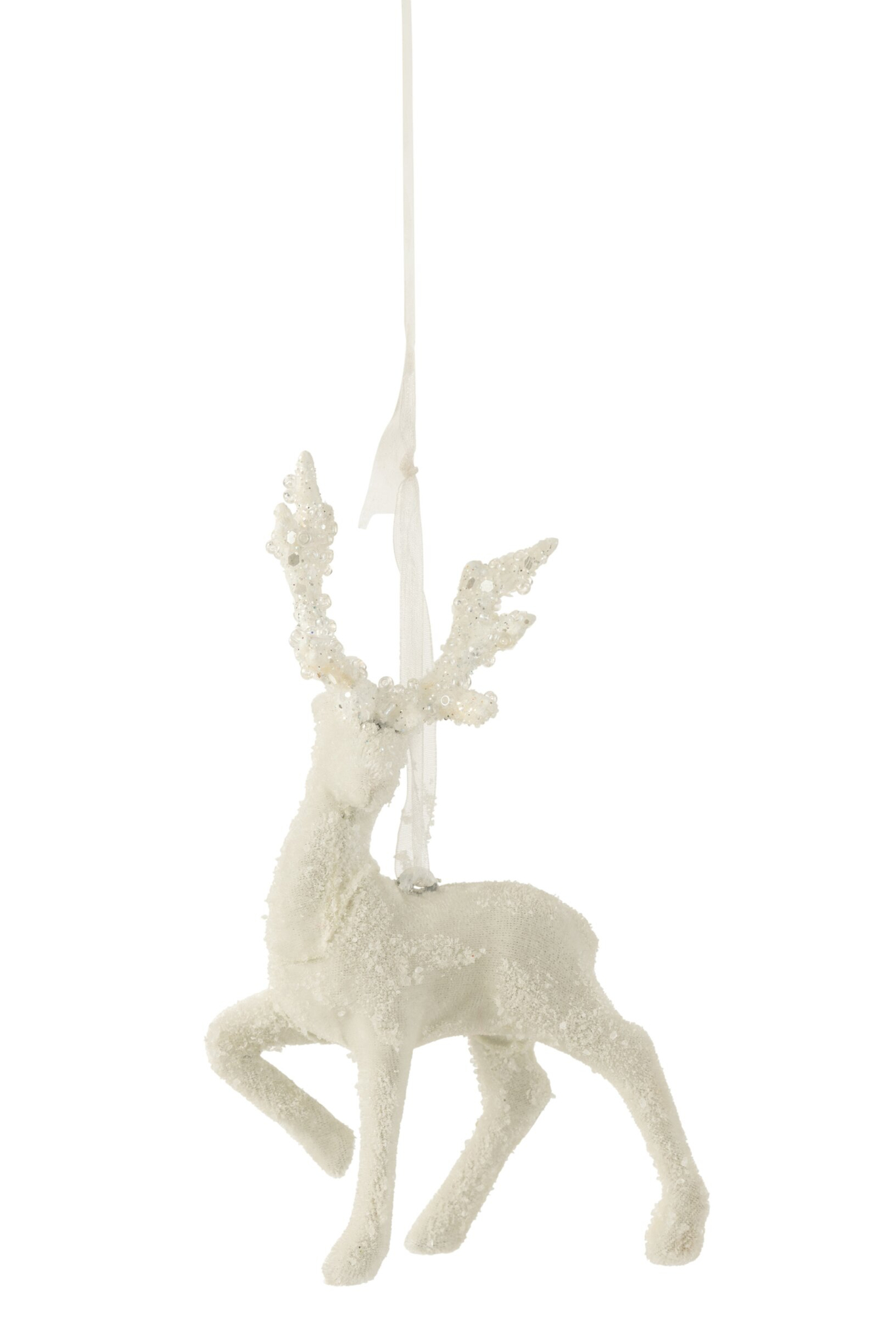 Decoratiefiguur Haussel Polyester Wit H17 cm - Afbeelding 2