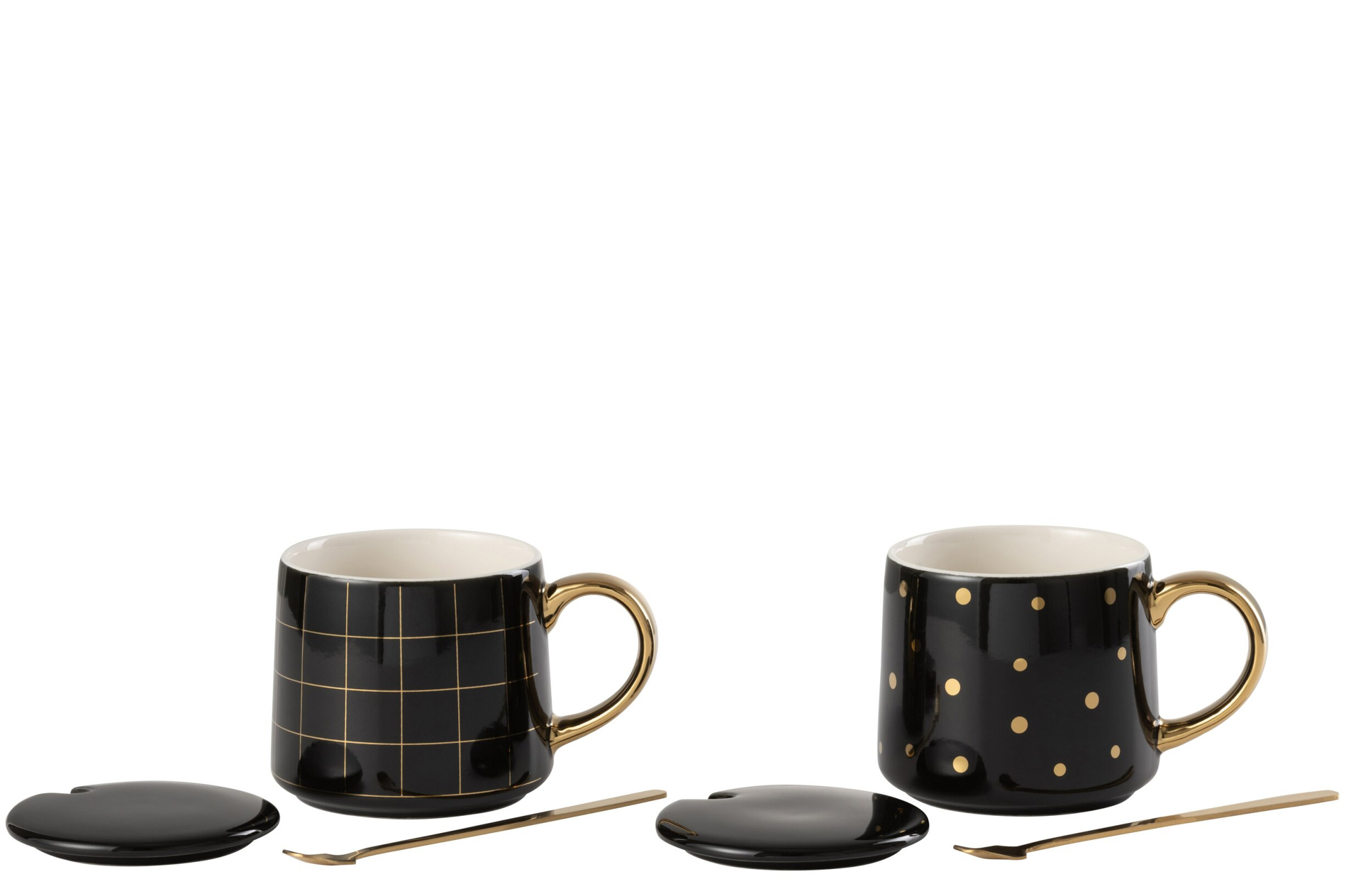 Mok Nilon Keramiek Zwart - Set van 2
