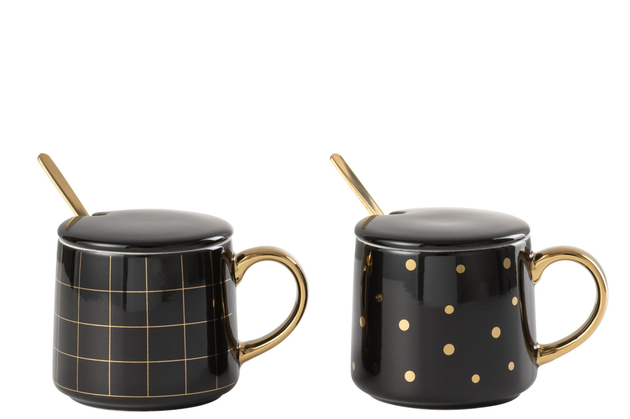 Mok Nilon Keramiek Zwart - Set van 2 - Afbeelding 3