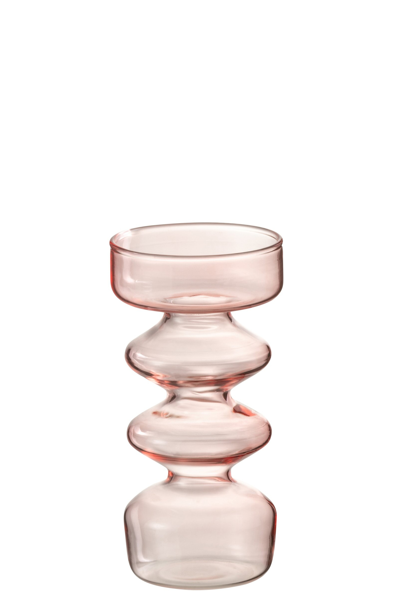 Vaas Zuline Glas Roze H14 cm