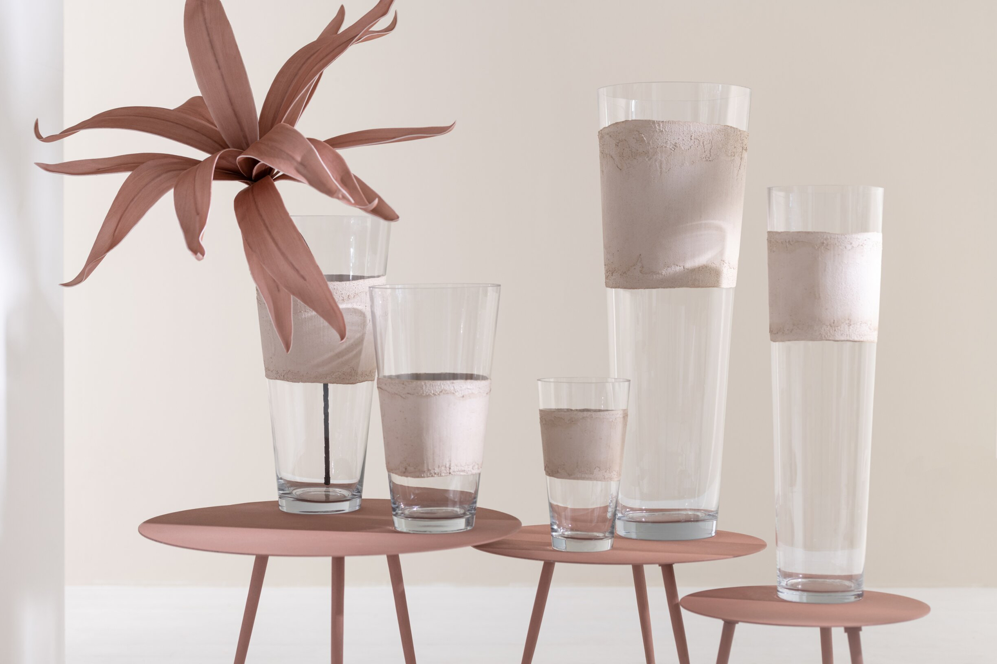 Vaas Maabis Glas Beige H35 cm