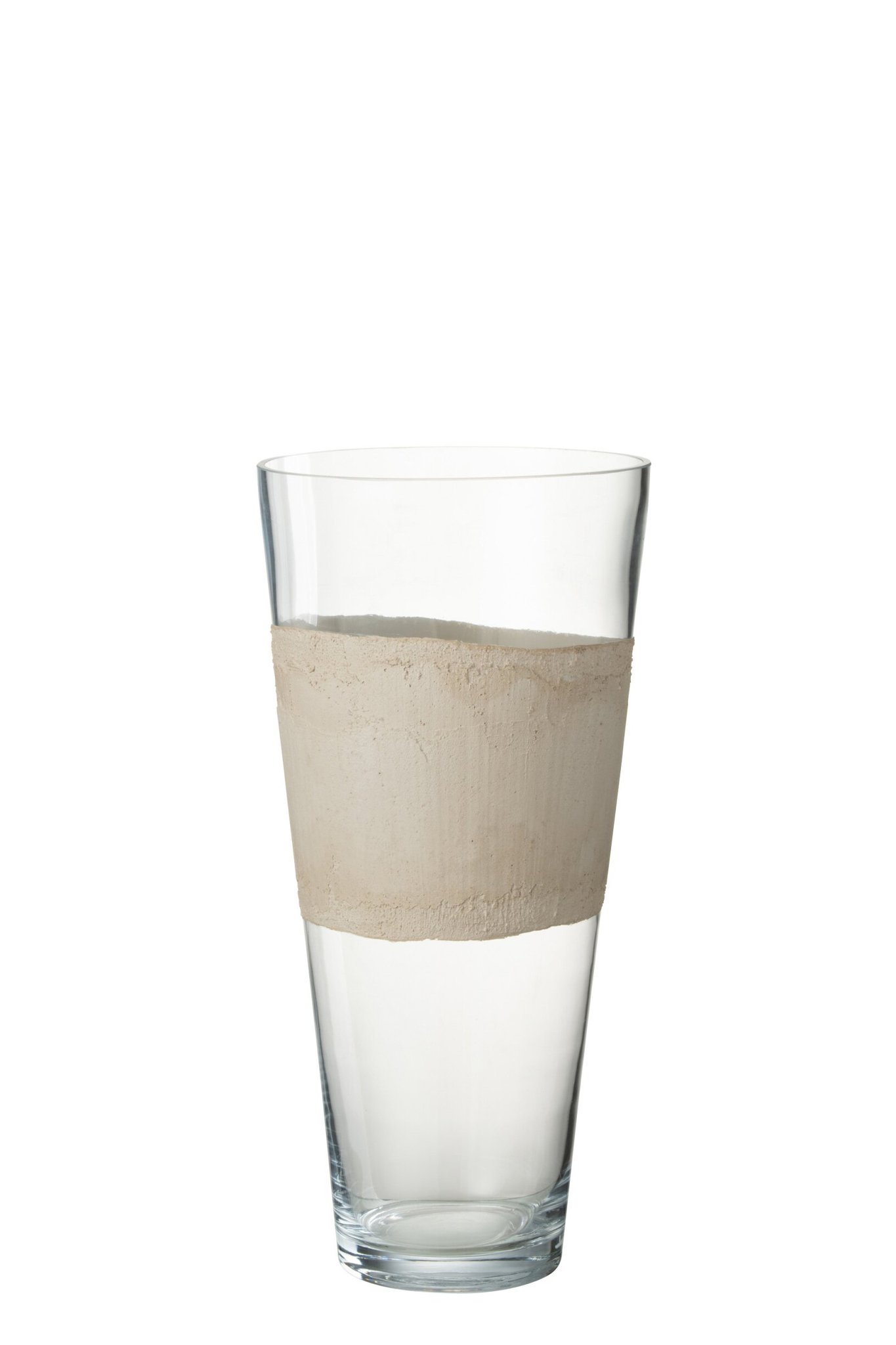 Vaas Narmio Glas Beige H45 cm - Afbeelding 2