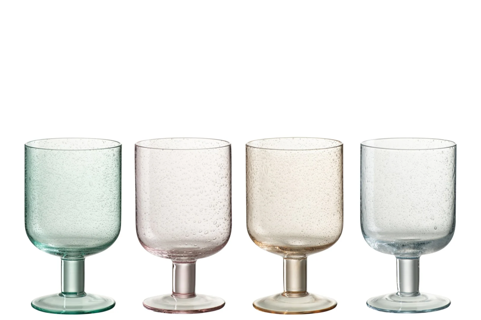 Drinkglas Prolvea Glas Meerkleurig - Set van 4 - Afbeelding 3